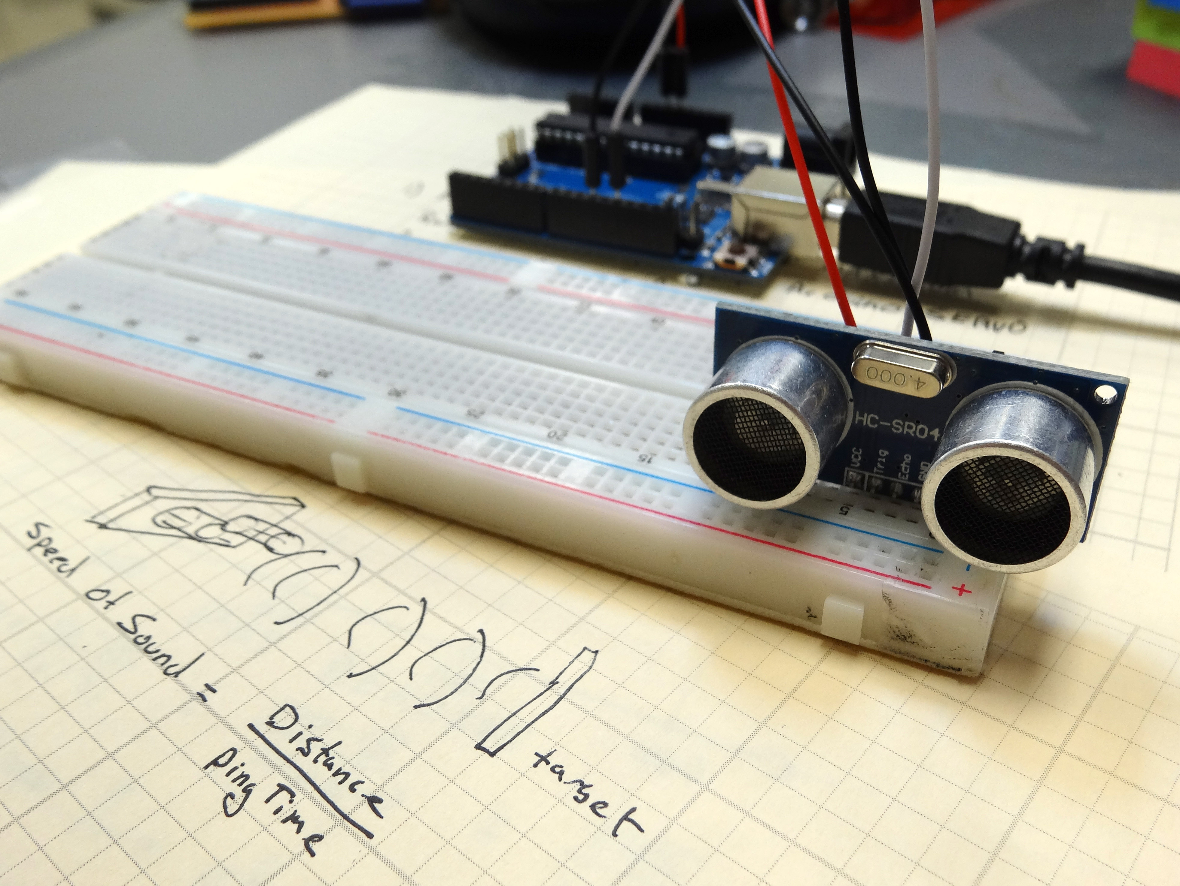 Arduino Ultrasonic Circuit