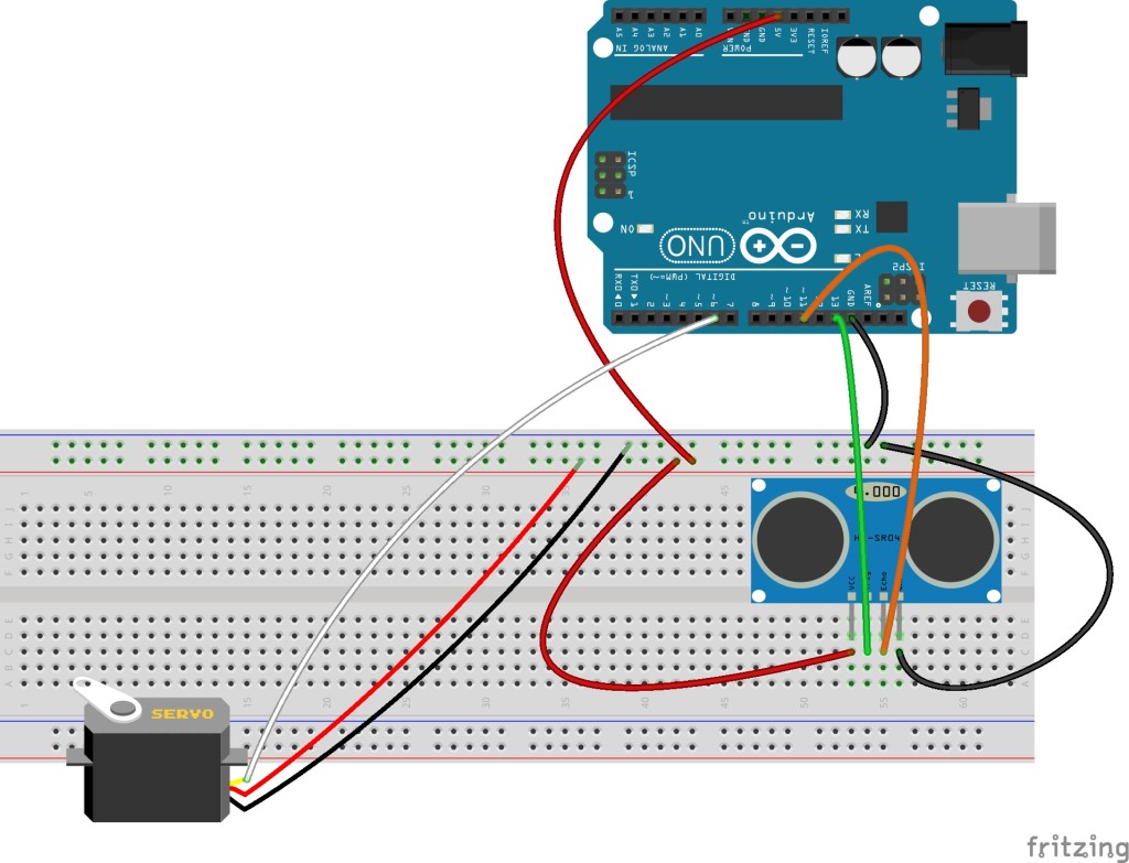 Arduino With Servo And Ultrasonic Sensor Technology Tutorials