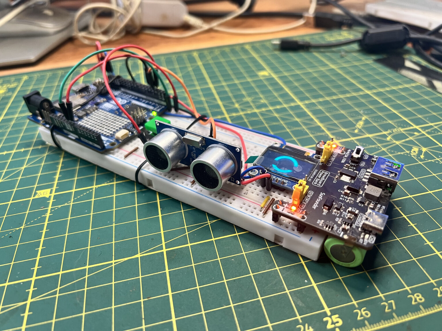 Arduino Project for a Portable Ultrasonic Distance Sensor | Technology ...