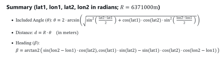 Python Program to Calculate Distance and Heading Between Two GPS Points ...