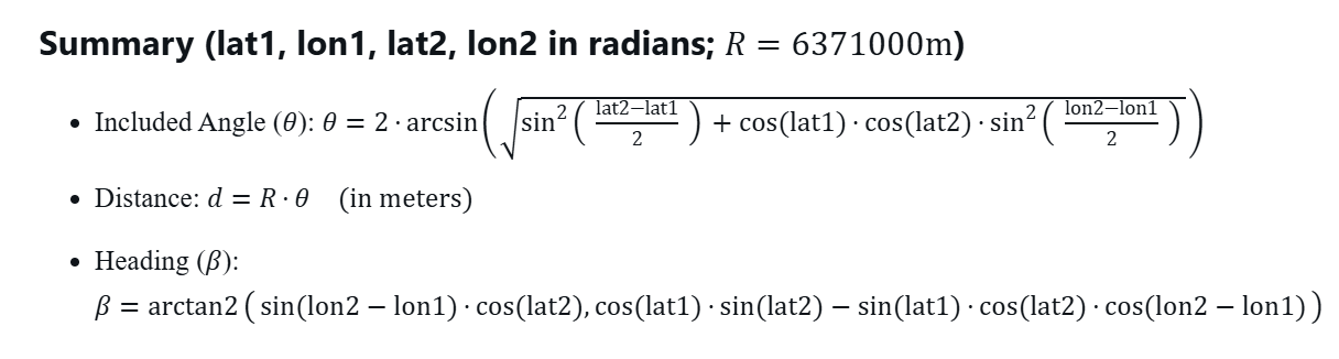 Haversine Formula